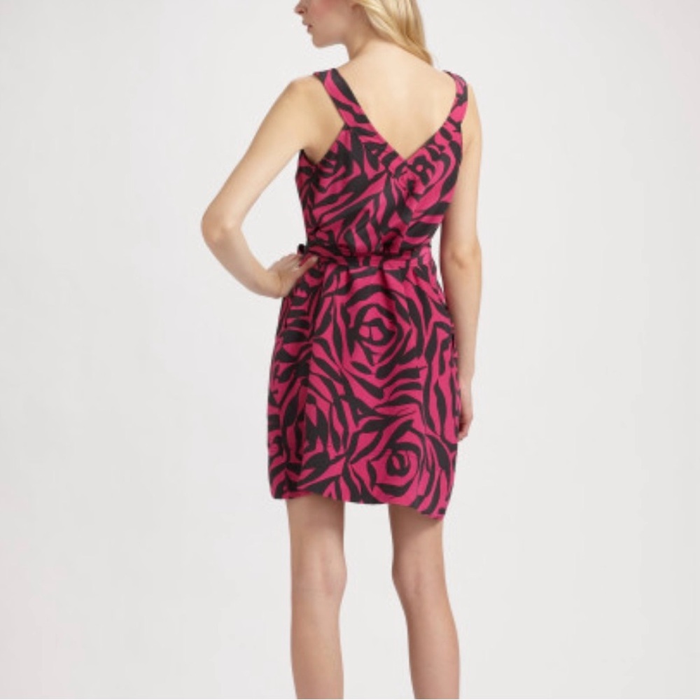 🌸 MARC JACOBS HOT PINK FLORAL SILK DRESS